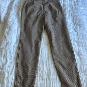 Zara Women's Brown Checkered Pants